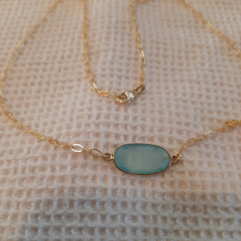Chalcedony Necklace 23$